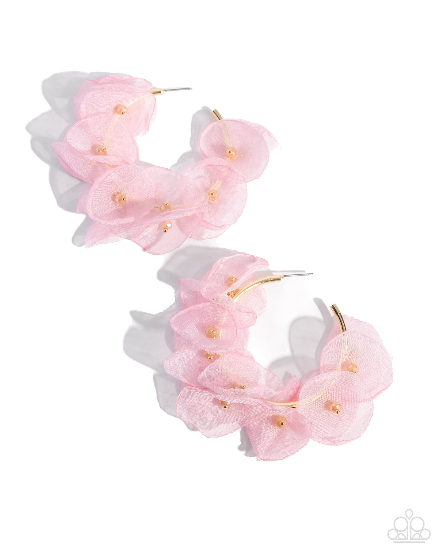 Petaled Pageant - Gold Hoop Earrings