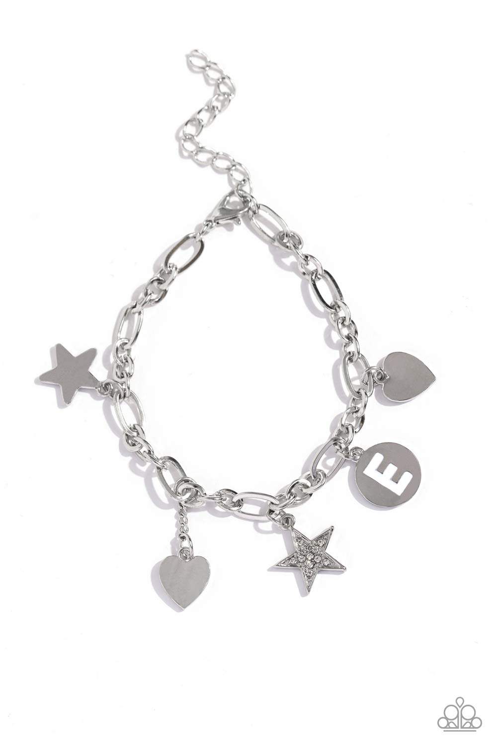 New Releases 9/29 Legacy Letters - White - E Bracelet