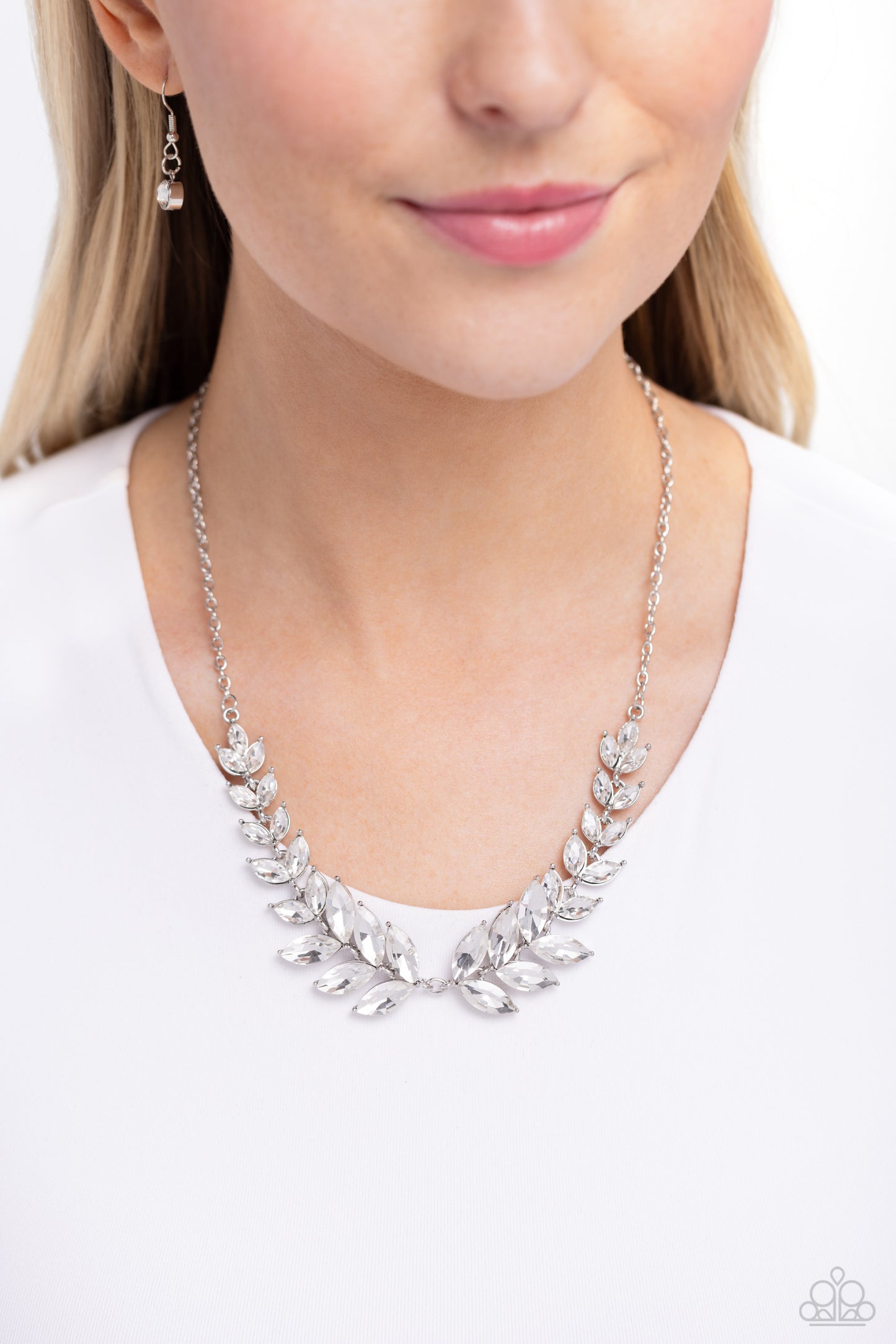 New Releases 3/28 Luxury Laurels - White Necklace