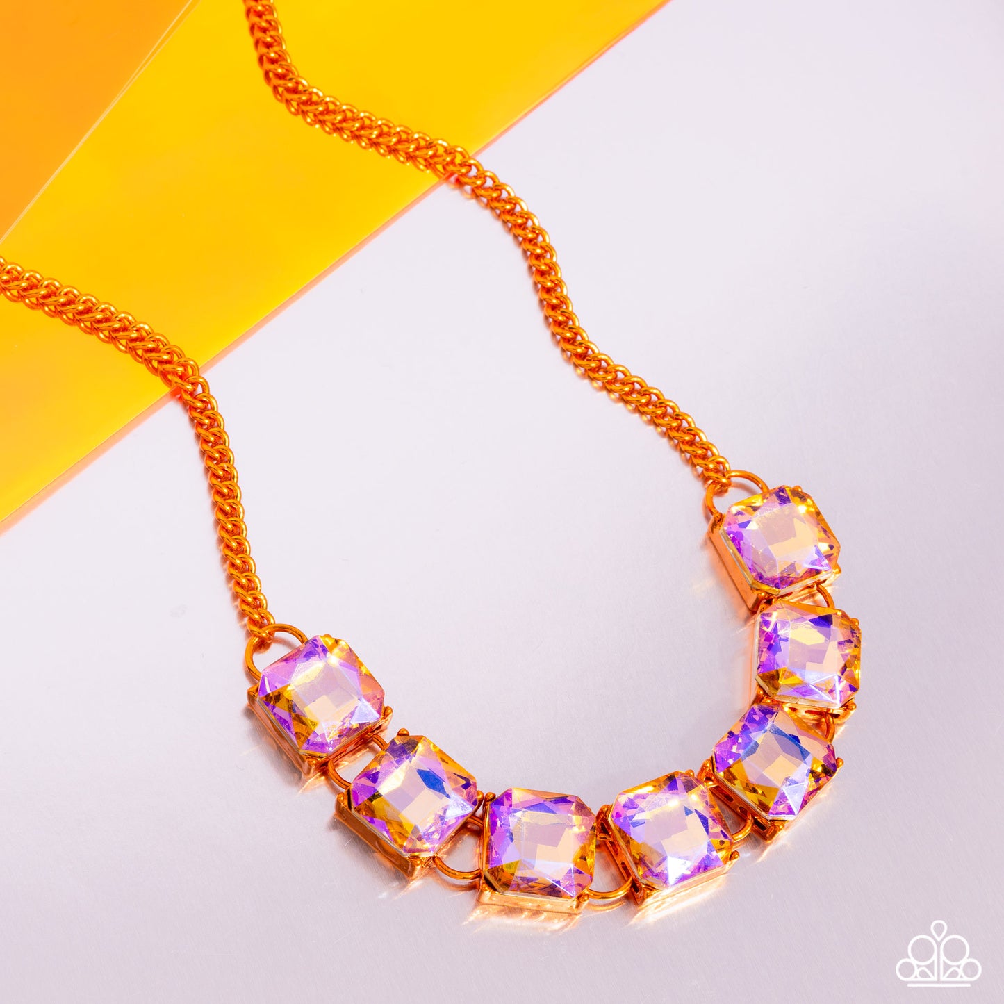 New Releases 8/1 I SQUARE to Secrecy - Orange Necklace