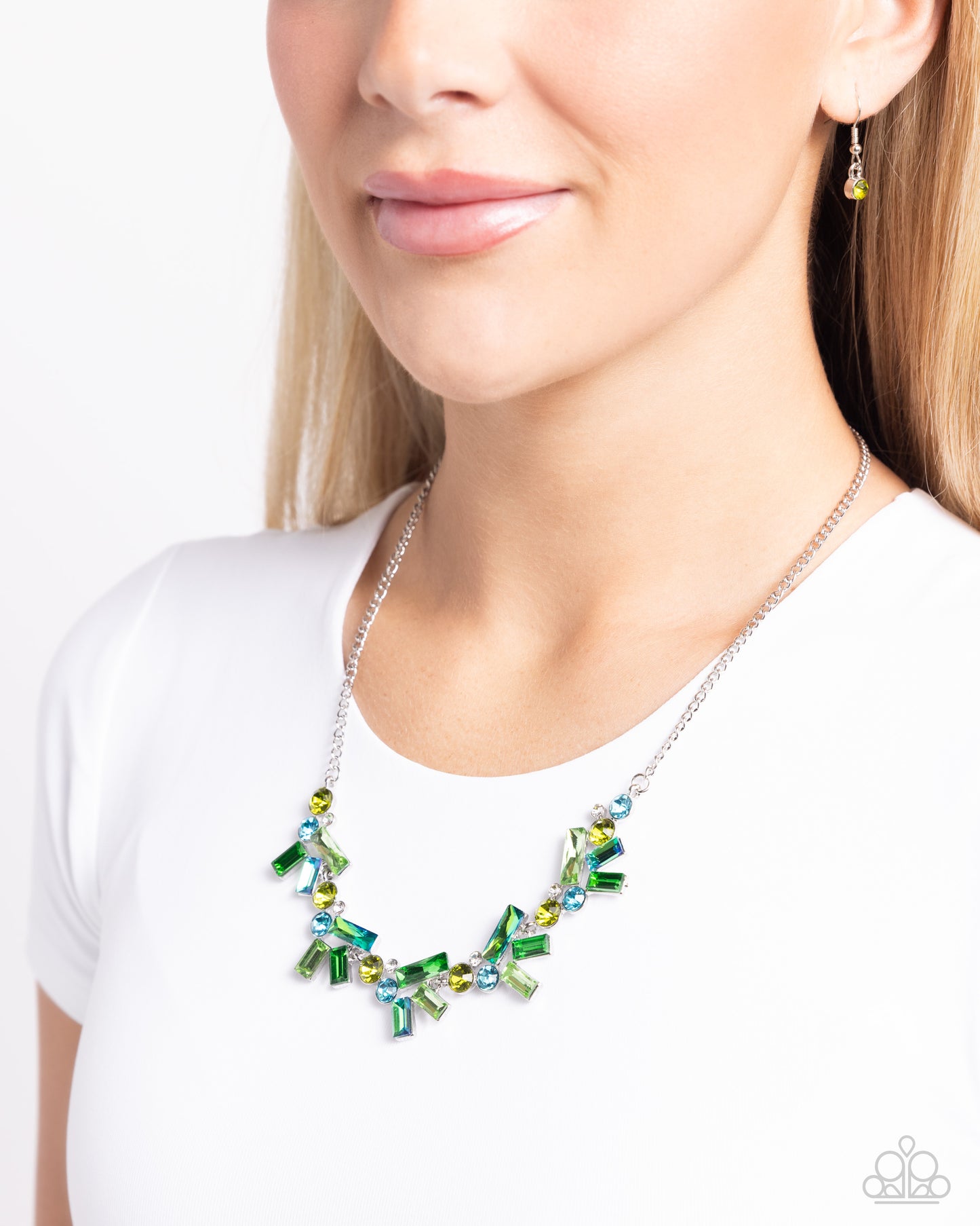 New Releases 4/26 Serene Statement - Green Necklace