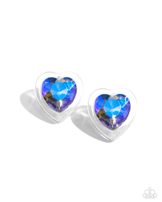 New Releases 7/1 Heart-Pounding Haute - Purple Post Earrings