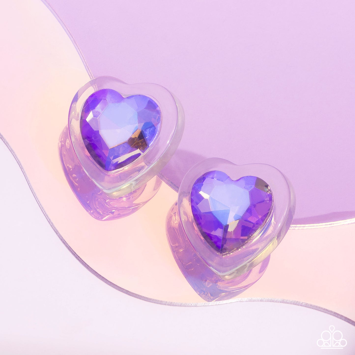 New Releases 7/1 Heart-Pounding Haute - Purple Post Earrings