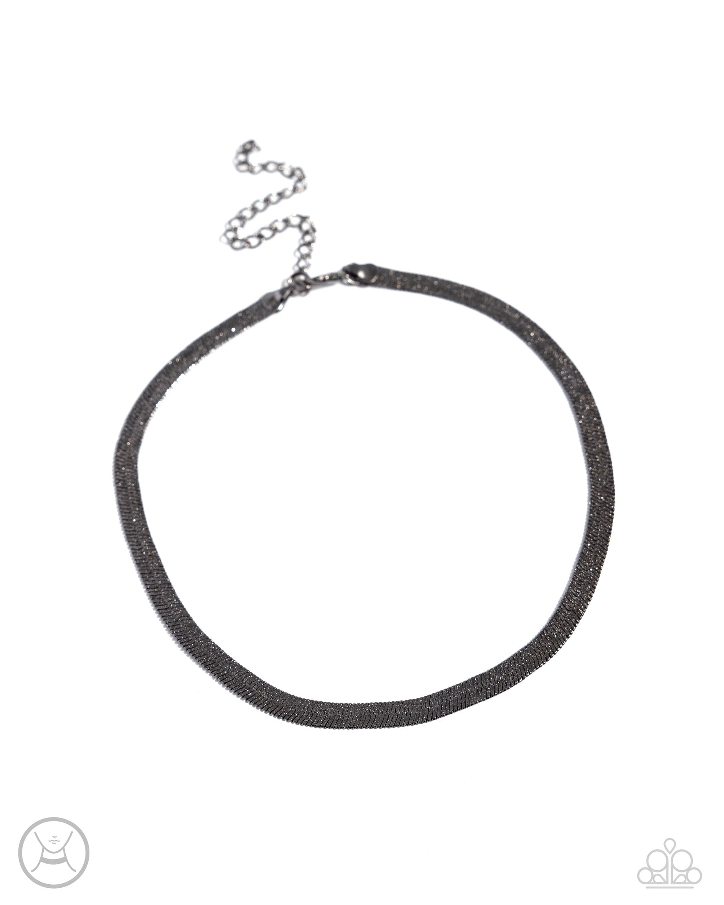 New Releases 4/8 Simply Scintillating - Black Choker Necklace