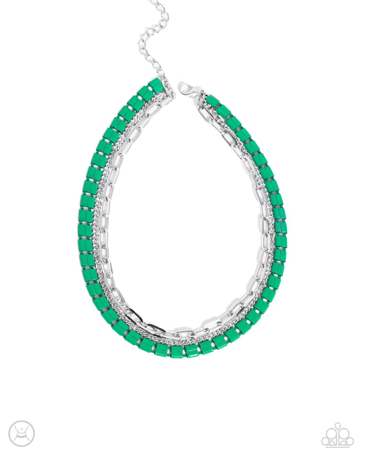 New Releases 3/30 LAYER of the Year - Green Choker Necklace