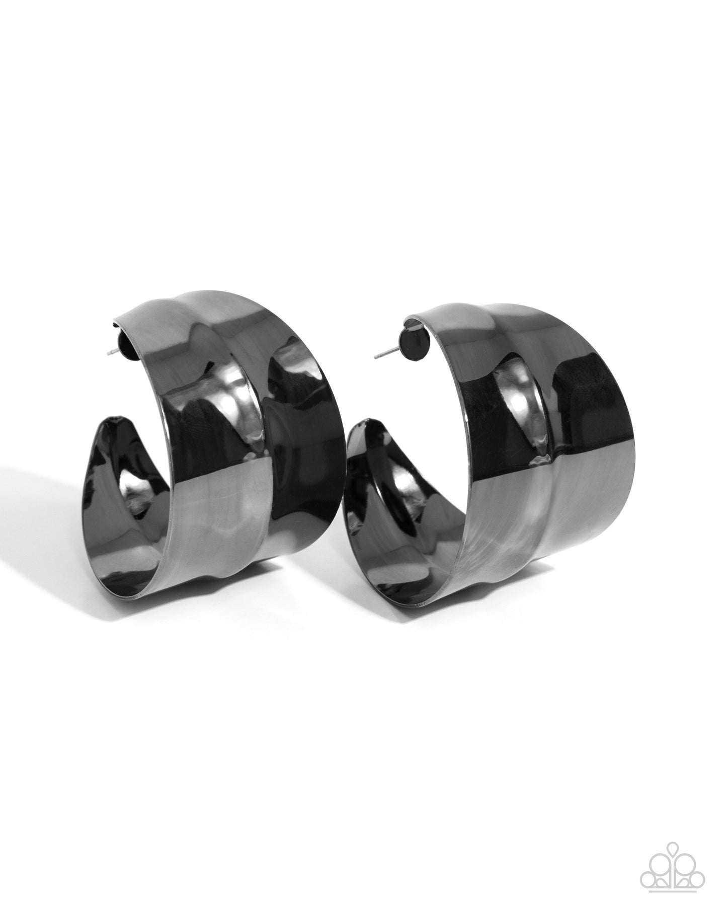 New Releases 6/13 Antiqued Adventure - Black Hoop Earrings