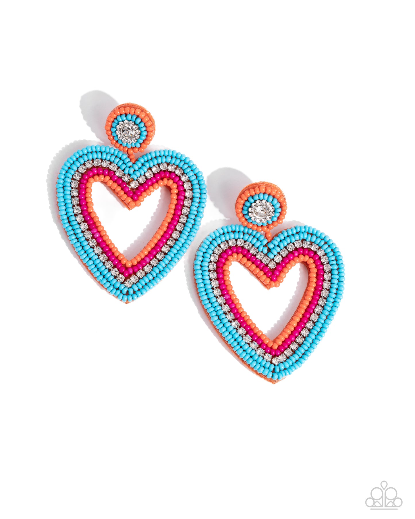 New Releases 7/17 Headfirst Heart - Orange Post Earrings