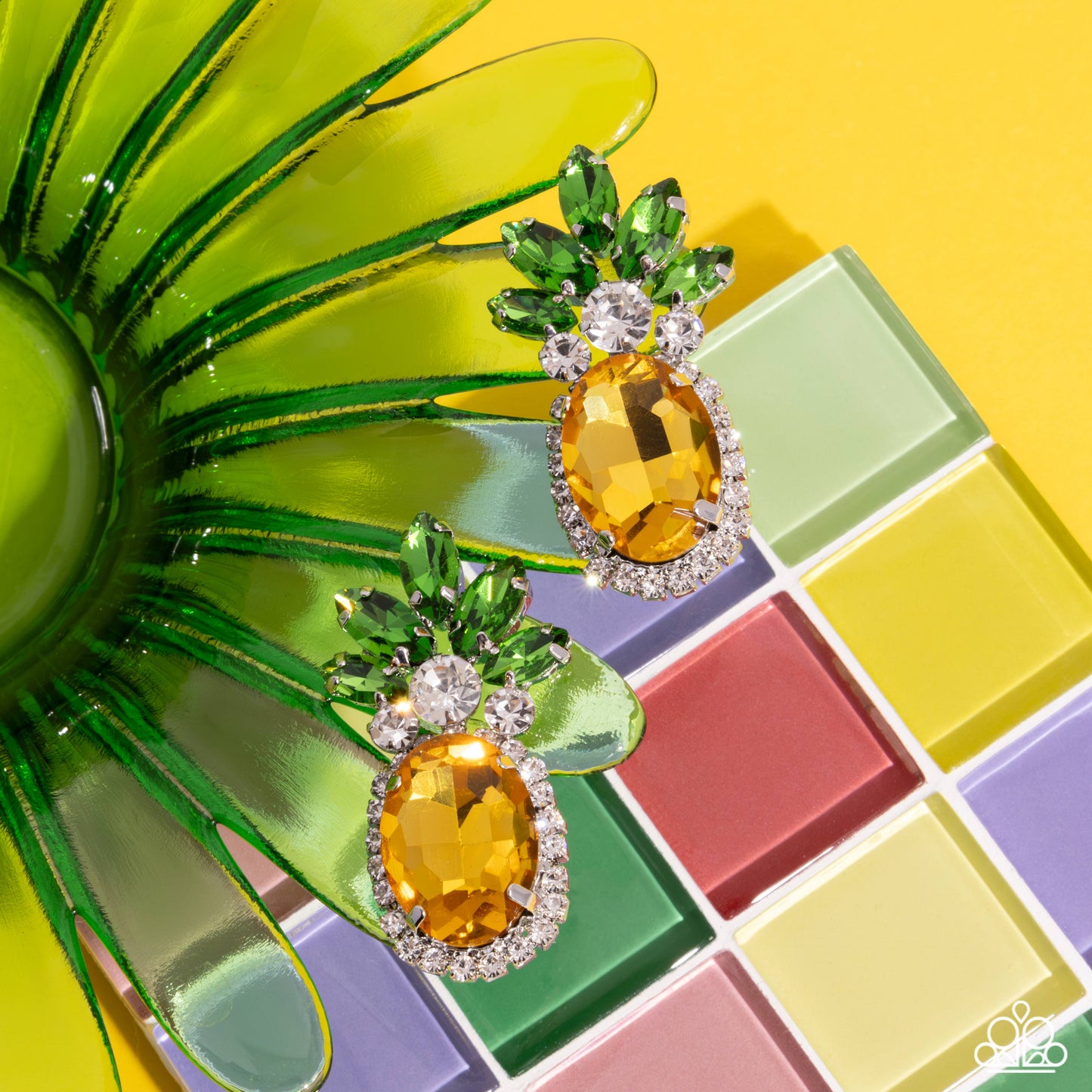 New Releases 7/5 Prismatic Pineapple - Yellow Post Earrings