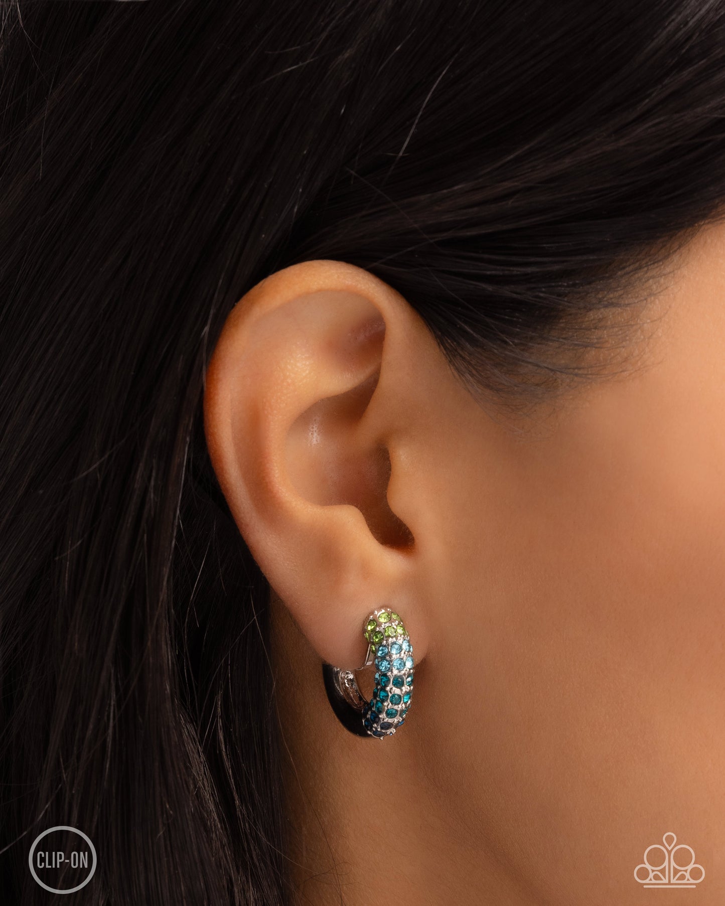 New Releases 9/12 Ombré Observer - Blue Clip-on Earrings