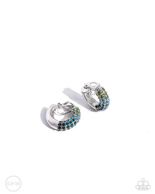 New Releases 9/12 Ombré Observer - Blue Clip-on Earrings