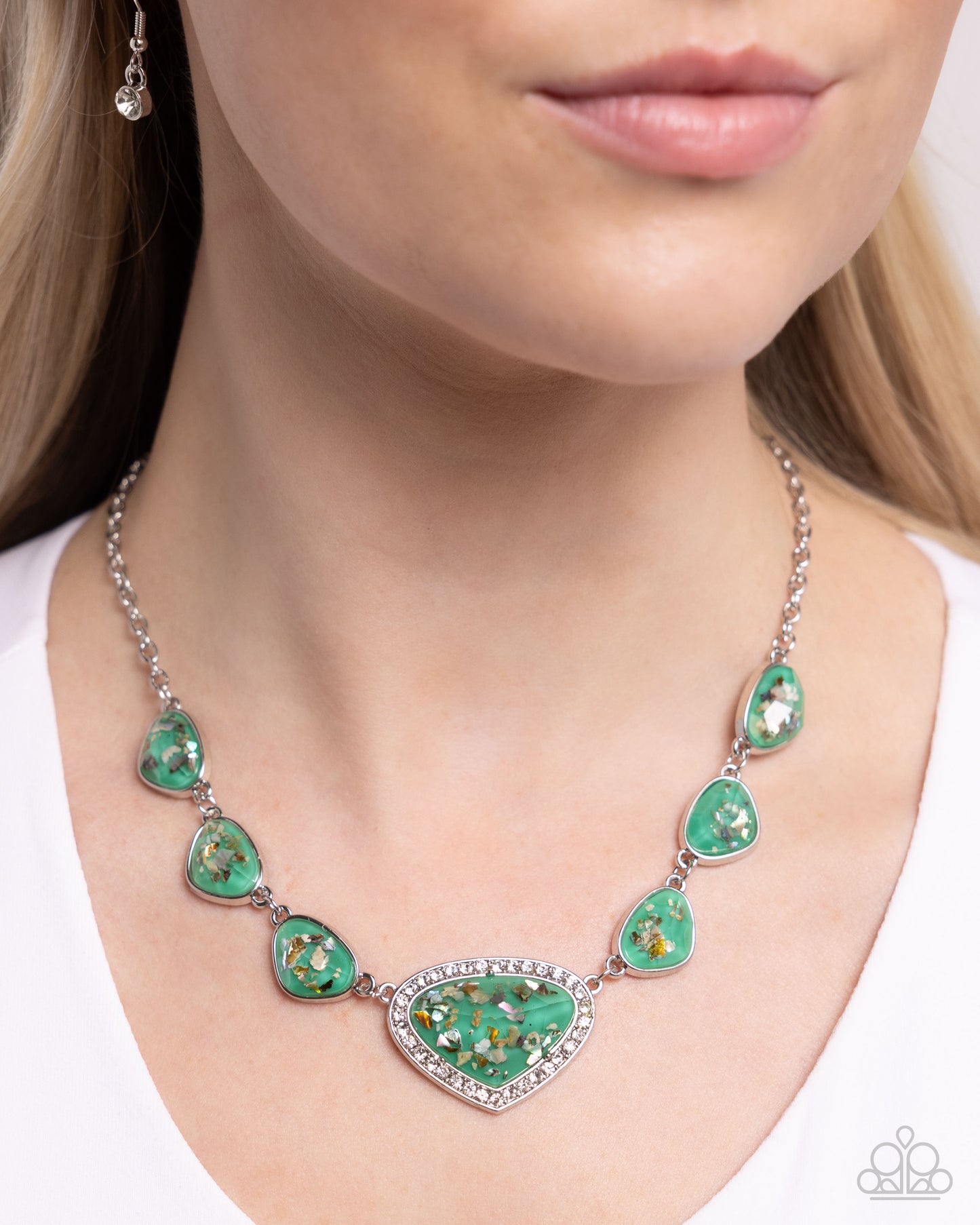 New Releases 5/28 Discreet Dazzle - Green Necklace