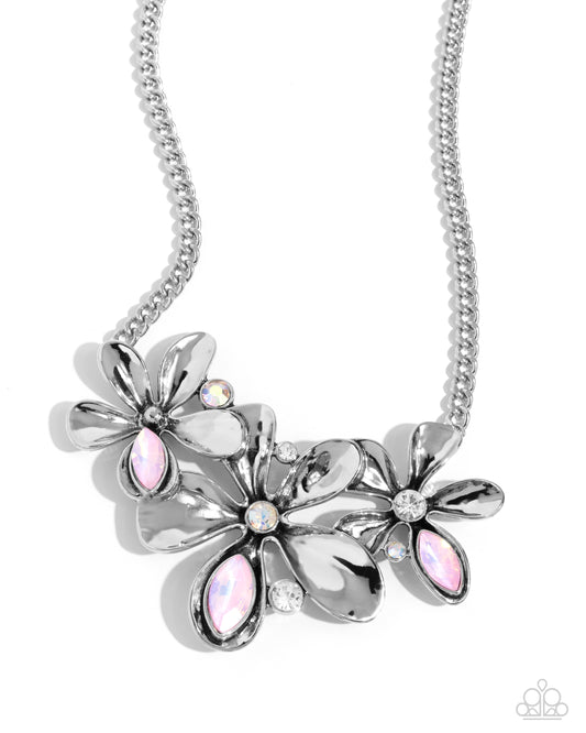 New Releases 7/10 Twirling Triad - Pink Necklace