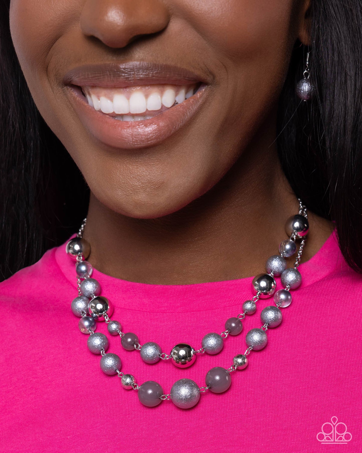 New Releases 6/25 Beaded Benefit - Silver Necklace