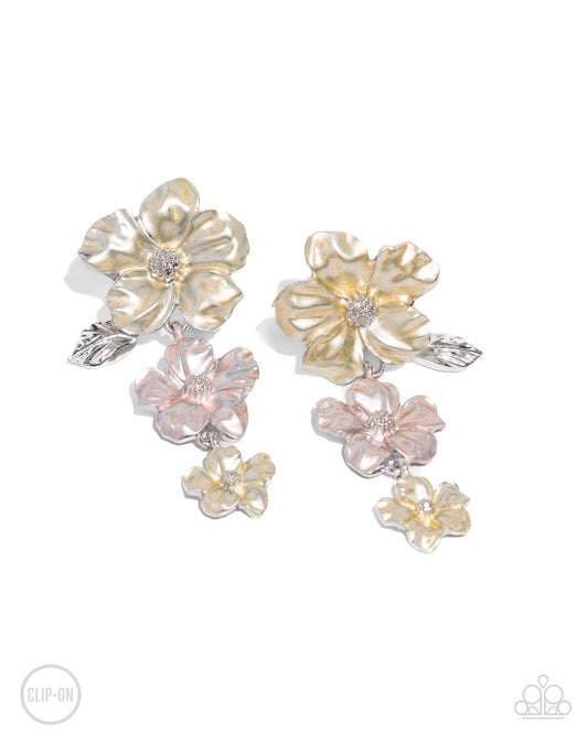 New Releases 7/10 Balanced Bouquet - Yellow Clip-on Earrings