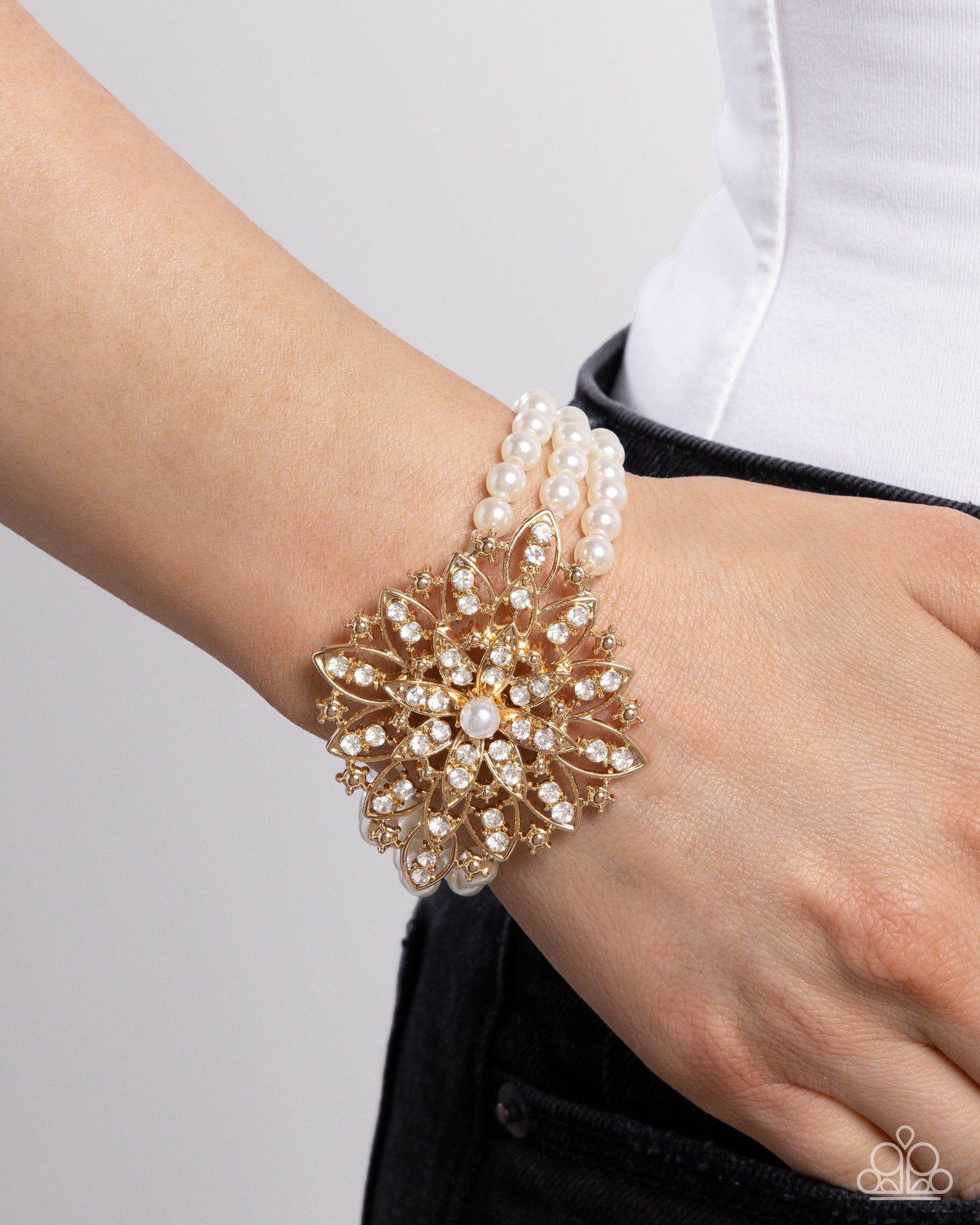 New Releases 9/30 Flattering Floral - Gold Bracelet