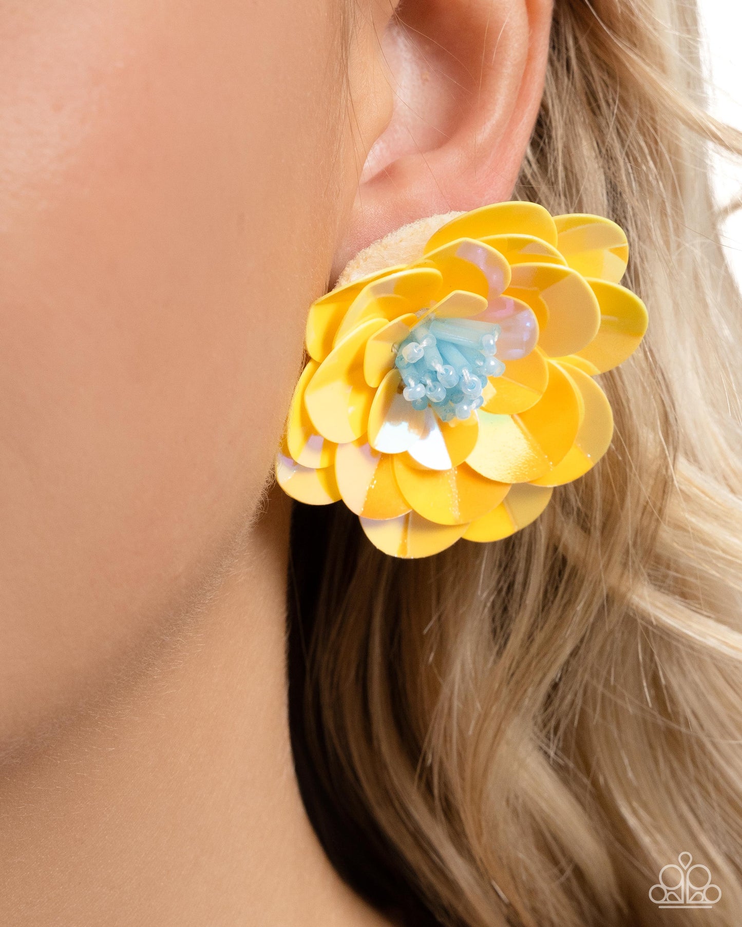 New Releases 6/24 Floating Florals - Yellow Post Earrings