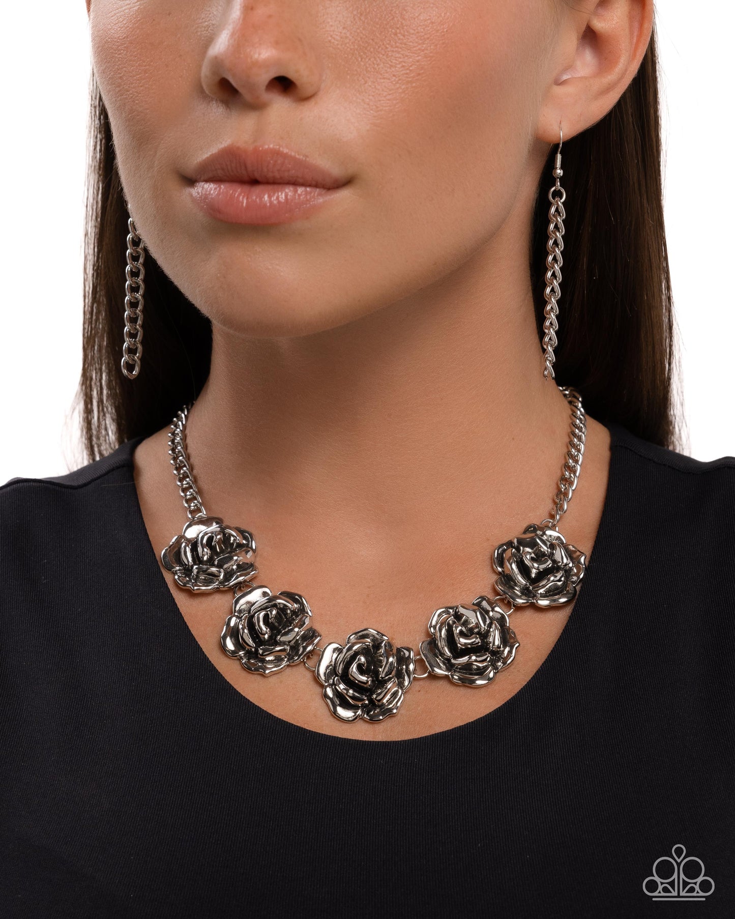 New Releases 9/13 Refreshing Roses - Silver Necklace