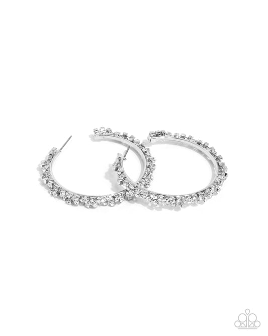 New Releases 9/16 Divine Decoding - White Hoop Earrings