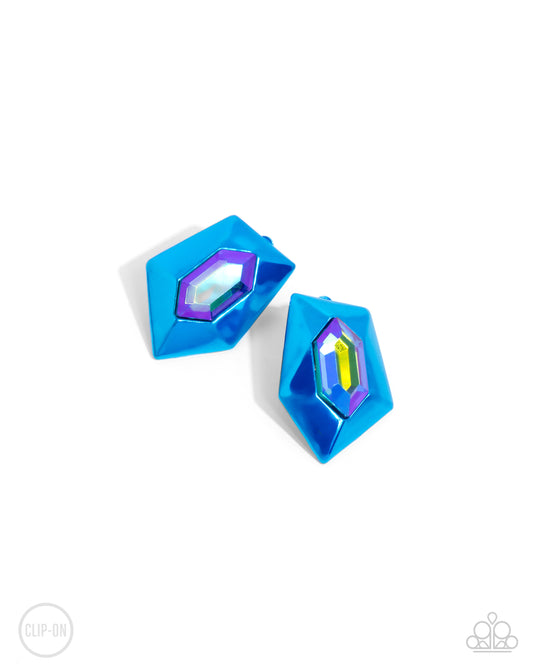 New Releases 9/27 Dauntless Detail - Blue Clip-on Earrings