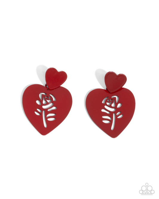 New Releases 9/23 Showstopping Silhouette - Red Post Earrings