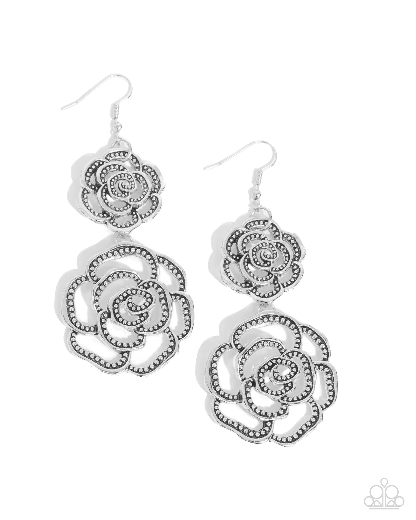 New Releases 8/20 Reminiscent Rosette - Silver Earrings