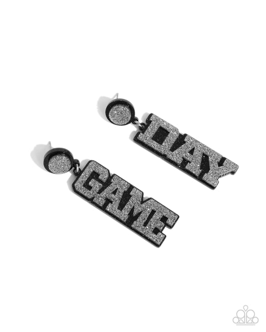 New Releases 10/29 Home Game - Black Post Earrings