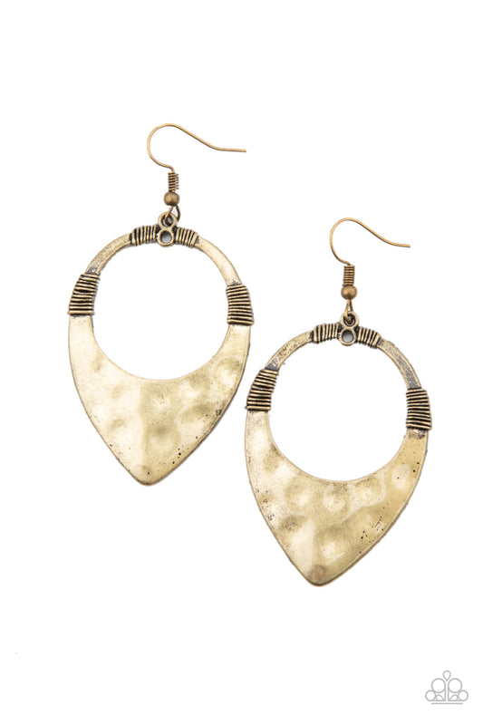 New Releases 4/20 Instinctively Industrial - Brass Paparazzi Accessories